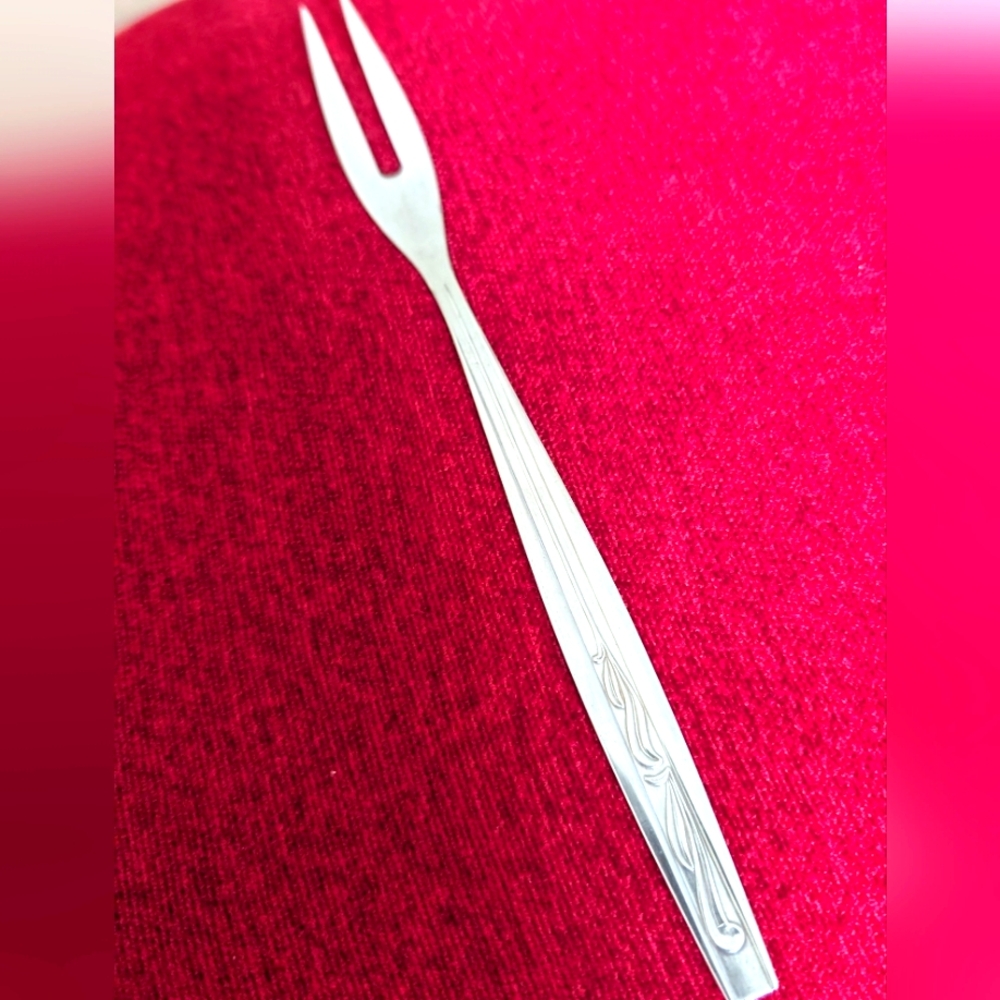 VTG HEFRA HENNERBENG MET-90 SILVER PLATED MEAT CARVING FORK